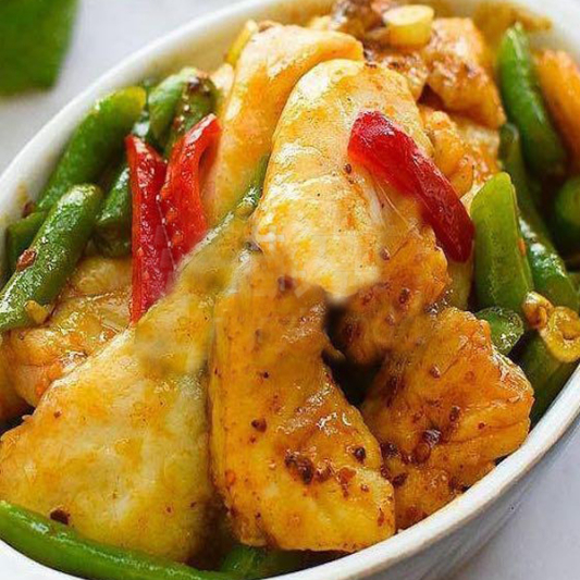 Fish Fillet with String Bean Lunch Special 色片四季豆盒仮