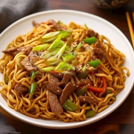 Pork Fried Noodles 猪肉炒面