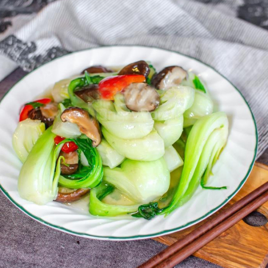 Bok Choy with Black Mushrooms 香菇小白菜