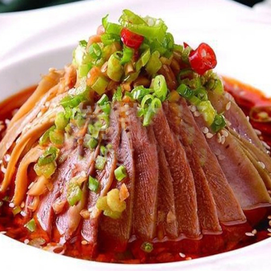 Sliced Beef Tendons & Tripe with Hot & Spicy Sauce 夫妻肺片