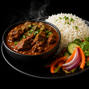 Goat Curry with Rice