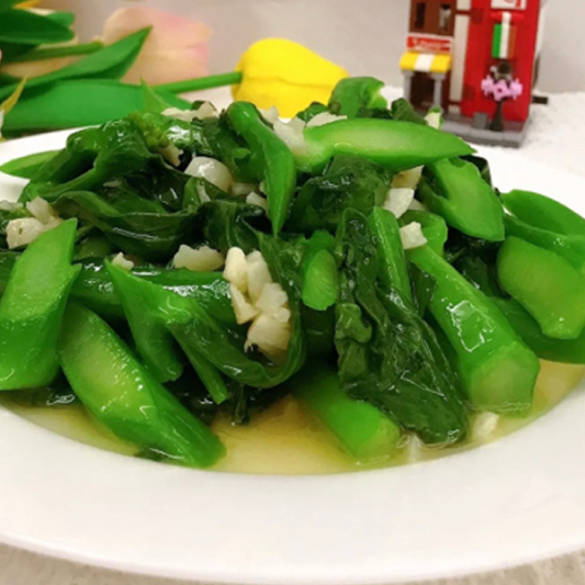 61. Stir-Fried Kai Lan in Garlic Sauce