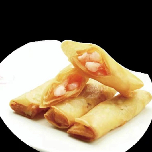 32. Deep-Fried Prawn Spring Rolls