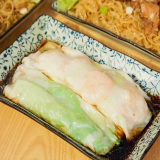 39. Steamed Rice Flour Rolls with Shrimp