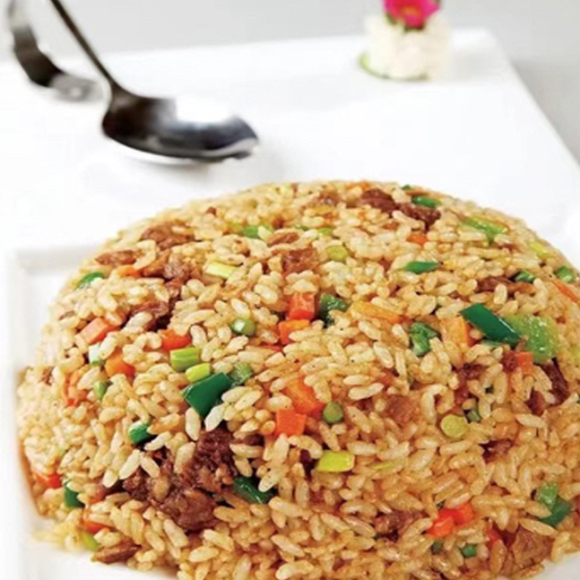 86. Beef & Lettuce Fried Rice