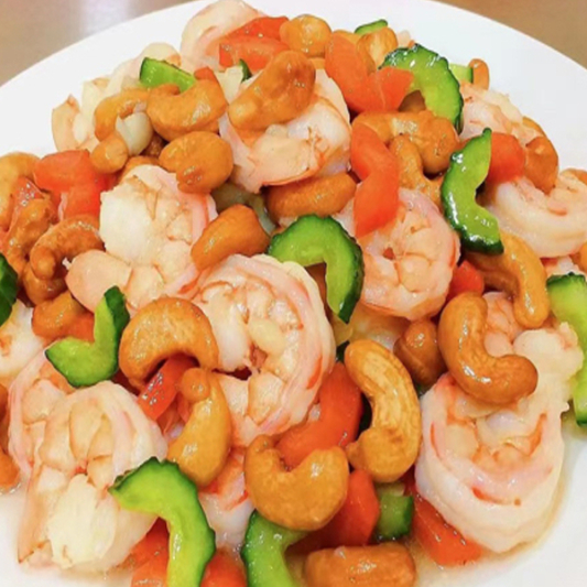 13. Prawns with Cashew Nuts