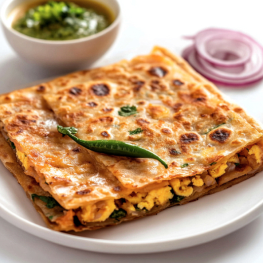 Mughlai Paratha with Eggs