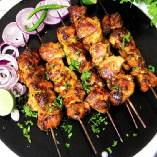 Chicken with Salad and Naan