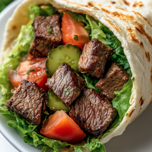 Beef Wrap with Fries