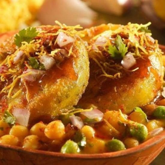 Aloo Tikki with Chana
