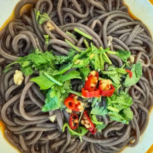 Fern Root Noodles with Dark Vinegar Sauce