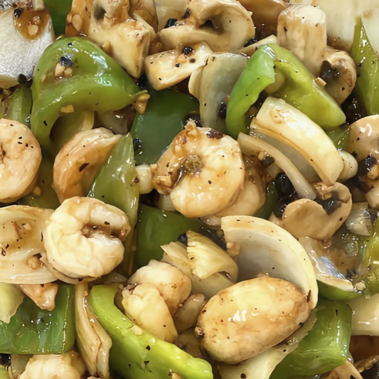 47. Shrimp with Black Bean Sauce 豉汁虾 