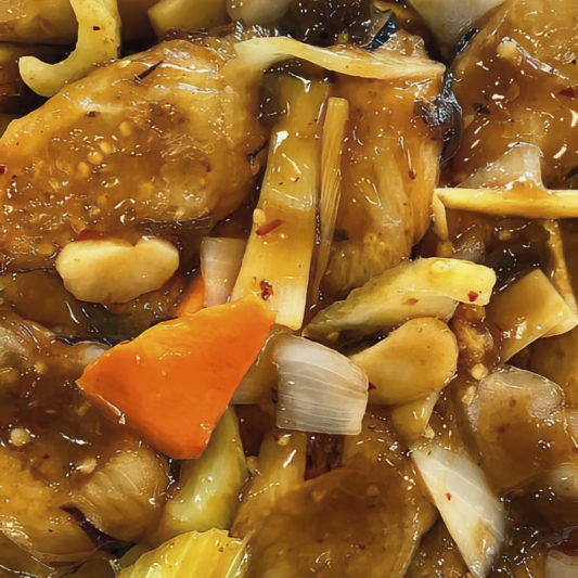 54. Eggplant with Tangy Sauce Lunch Special 鱼香茄子 