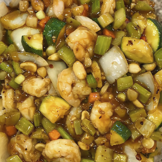 Kung Pao Shrimp Family Dinner 宫保虾 