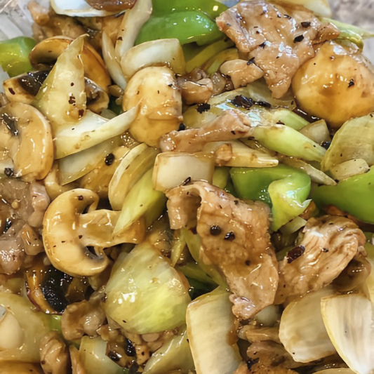 37. Pork with Black Bean Sauce 豆豉肉 