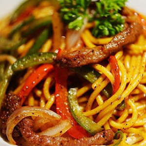 Laoshan Fried Noodles with Cumin and Pork 老陕炒面