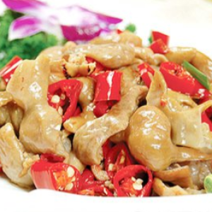 Pork Intestine with Pepper 尖椒炒肥肠