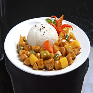 Kung Pao Chicken with Steamed Rice 宫保鸡丁饭套餐