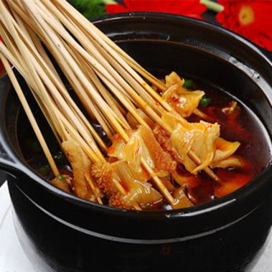 Xian Swilled Cow Gut in Sesame Sauce (6 pcs) 西安麻辣涮牛肚 (6串)