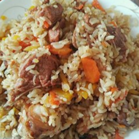 Fried Rice with Lamb, Vegetables and Raisin 西北羊肉抓饭