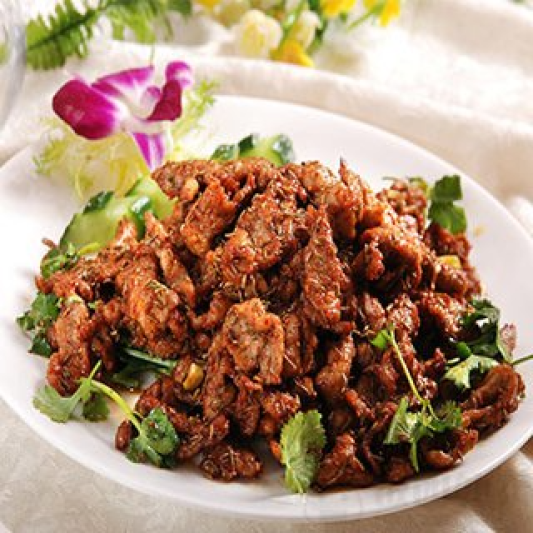 Sauteed Lamb with Cumin and Green Pepper 孜然炒羊肉