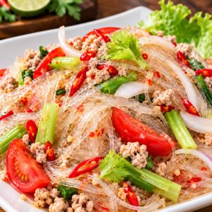 S4. Yum Woon Sen (Noodle Salad) 