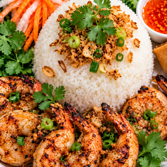 R5. Rice with Grilled Shrimp