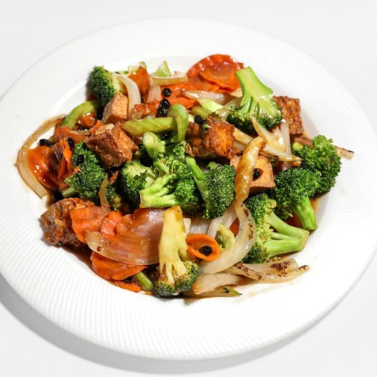 Tofu & Vegetables in Black Bean Sauce
