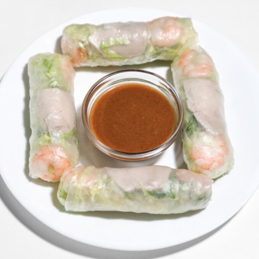 Shrimp & Pork Fresh Rolls (4 pcs)