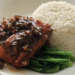 Steamed Rice with Pork Belly