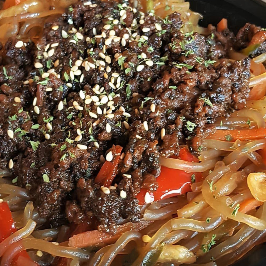 Beef Japchae Noodles