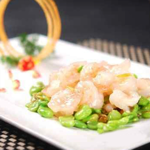 Jumbo Shrimp with Snow Pea
