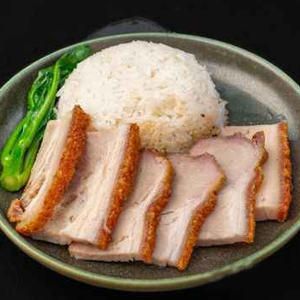 Roast Pig (Crispy Skin) on Rice