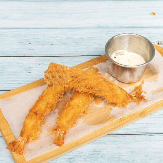 Fried Jumbo Shrimp (3 pcs)