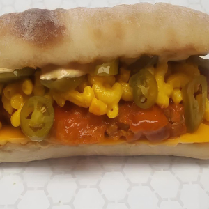Spicy Southwest Chicken and Mac Sandwich