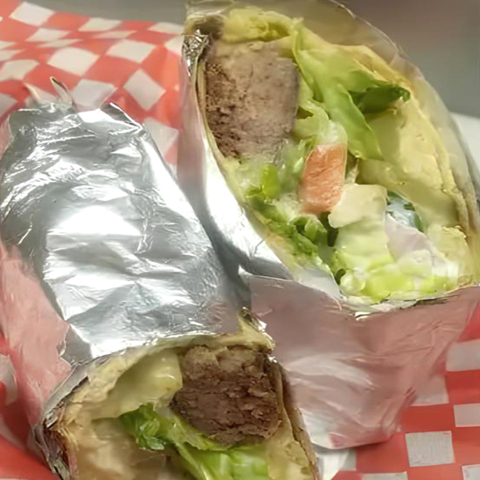 Jalapeno Cheese Burger Burrito with Fries