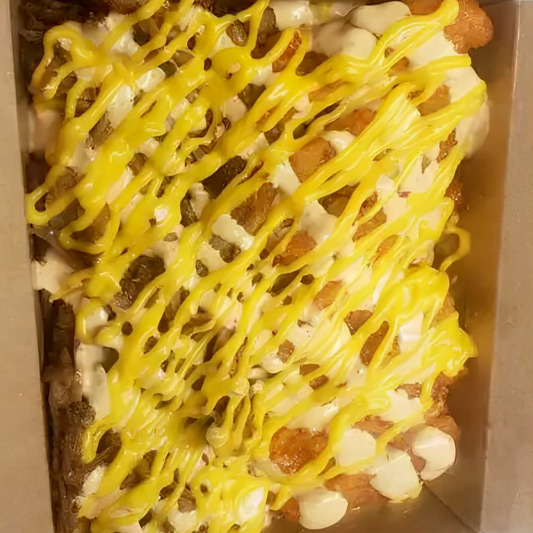 Overload Mac and Cheese Fries