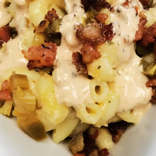 Spicy Loaded Mac and Cheese