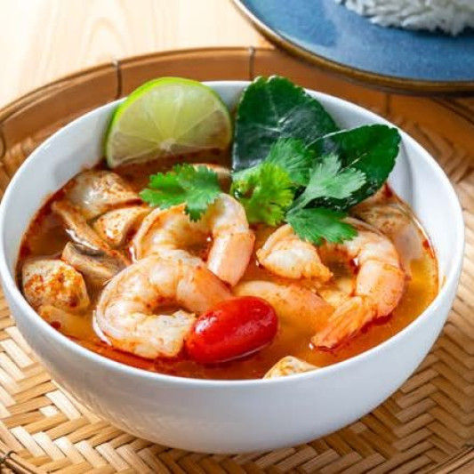 C1 Shrimp Tom Yam (with Rice) / Tom yam aux crevettes (avec riz)