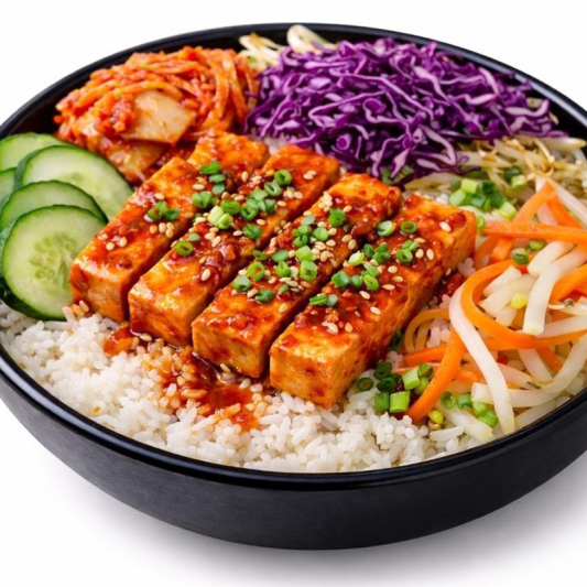 Spicy Korean Tofu Bowl