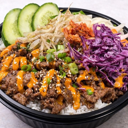 Spicy Korean BBQ Beef Bowl