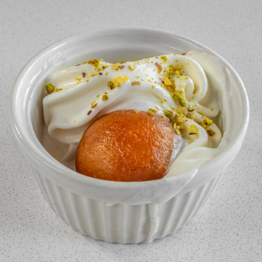 Gulab Jamun with Ice Cream