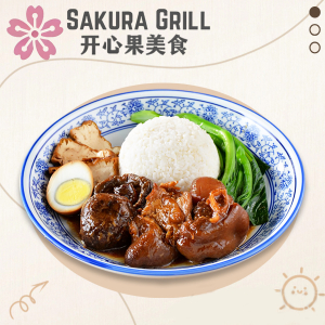 Braised Pork Feet on Rice 家乡焖猪脚饭