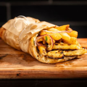 Traditional Chicken Souvlaki Pita