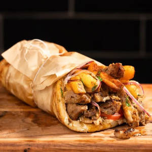 Traditional Pork Gyro Pita
