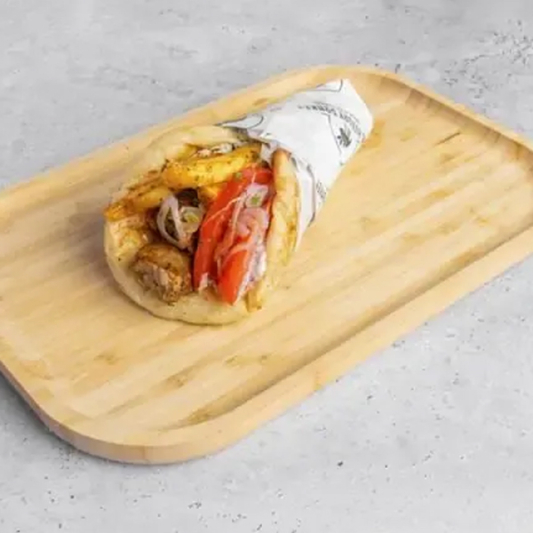 Traditional Pork Souvlaki Pita