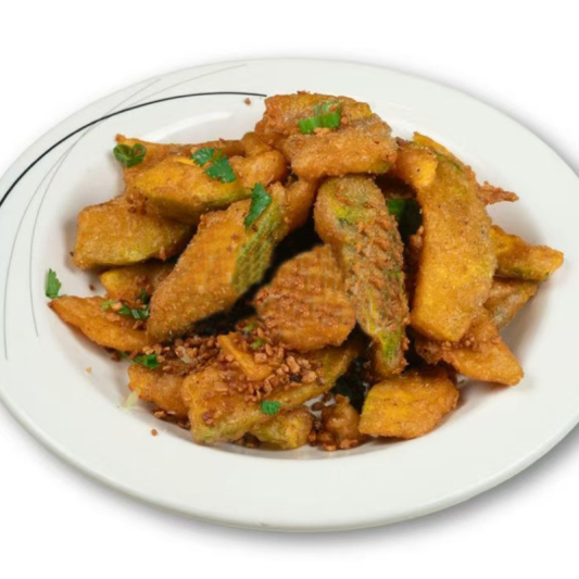 5. Deep-Fried Pumpkin Slices with Spicy Garlic 避風塘炸南瓜片