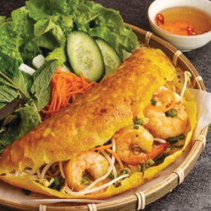 Vietnamese Omelette Crepe / B&aacute;nh X&egrave;o