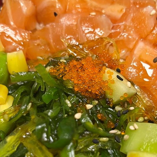 C7. Salmon Poke Rice Bowl