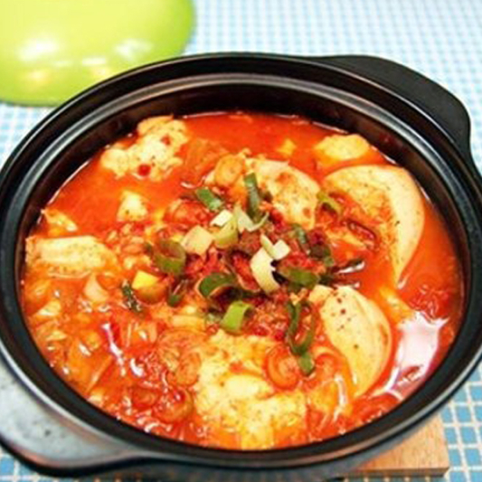 Soft Tofu Stew with Seafood - Sundubu Jjigae 순두부찌개